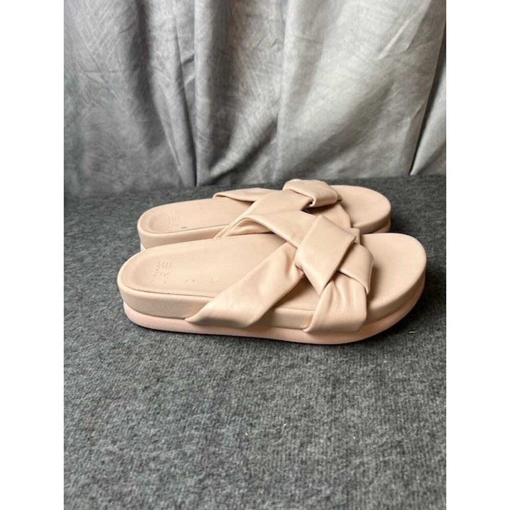 Donna Karan Pure Berke Women's Leather Slide Sandal Pink Size 7.5 KP 244365 - Picture 3 of 8